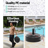 Instahut 51cm Outdoor Umbrella Base Round Stand Pod - 45-Degree Angle