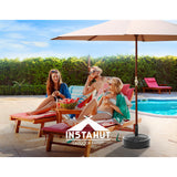 Instahut 51cm Outdoor Umbrella Base Round Stand Pod - Close-Up Angle