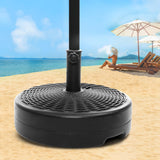 Instahut 51cm Outdoor Umbrella Base Round Stand Pod - Low Angle