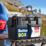 Giantz AGM Battery Box 12v Large Deep Cycle Box Portable Solar Caravan Camping - Low Angle