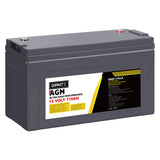 Giantz AGM Deep Cycle Battery 12V 170Ah Box Portable Solar Caravan Camping - Close-Up Angle