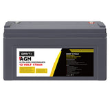 Giantz AGM Deep Cycle Battery 12V 170Ah Box Portable Solar Caravan Camping - Side View