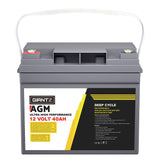 Giantz AGM Battery 12V 40Ah Deep Cycle Box Portable Solar Caravan Camping - Side View
