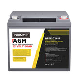 Giantz AGM Battery 12V 60Ah Deep Cycle Box Portable Solar Caravan Camping - Side View