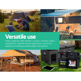 Giantz AGM Deep Cycle Battery 12V 135Ah Slim Box Portable Solar Caravan Camping - Rear View