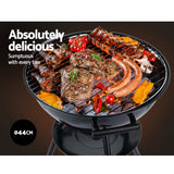 Grillz BBQ Grill Charcoal Smoker - Top-Down View