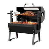 Grillz BBQ Grill Charcoal Electric Smoker Roaster - Close-Up Angle