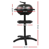 Grillz BBQ Grill Electric Smoker - Front View