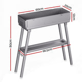 Grillz BBQ Grill Charcoal Smoker Portable Barbecue - Front View