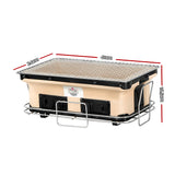 Grillz BBQ Grill Tabletop Charcoal Smoker - Front View