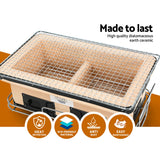 Grillz BBQ Grill Tabletop Charcoal Smoker - Side View