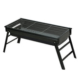 Grillz BBQ Grill Charcoal Smoker Foldable - Side View