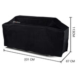 Cover for EuroGrille 9 Burner Double Hood BBQ - 45-Degree Angle