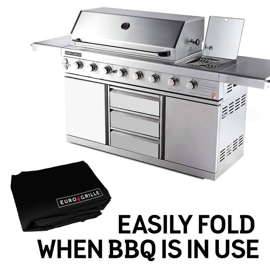 Black Cover for EuroGrille 8 Burner BBQ