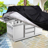 Black Cover for EuroGrille 8 Burner BBQ - Front View
