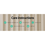 Artiss 2X Blockout Curtains Eyelet 140x230cm Beige - Close-Up Angle