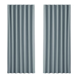 Artiss 2X Blockout Curtains Eyelet 240x230cm Grey