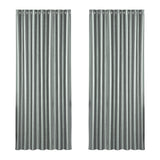 Artiss 2X Blockout Curtains Eyelet 240x230cm Grey Shine