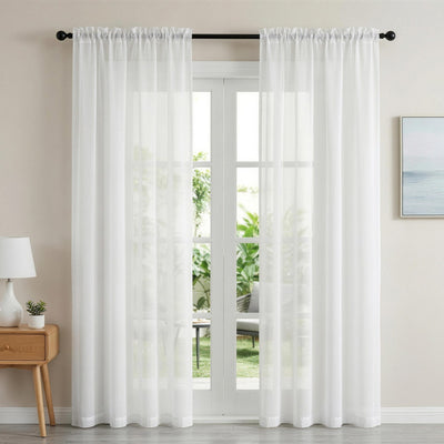 Artiss Blockout Curtains 2X 132x213cm Light Filtering Window Drapes Rod Pocket