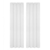 Artiss Blockout Curtains 2X 132x213cm Light Filtering Window Drapes Rod Pocket - Front View