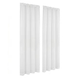 Artiss Blockout Curtains 2X 132x213cm Light Filtering Window Drapes Rod Pocket - Top-Down View