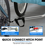 TAG-ALONG Pet & Cargo Bike Trailer, Bicycle Pet & Cargo Trailer, Cargo Carrier, Blue - 45-Degree Angle