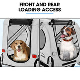 TAG-ALONG Pet & Cargo Bike Trailer, Bicycle Pet & Cargo Trailer, Cargo Carrier, Grey - Low Angle