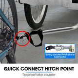 TAG-ALONG Pet & Cargo Jogger Bike Trailer, Pull Behind Bicycle Trailer Carrier Stroller, Grey - Close-Up Angle