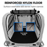 TAG-ALONG Pet & Cargo Jogger Bike Trailer, Pull Behind Bicycle Trailer Carrier Stroller, Grey - Side View
