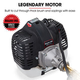 Baumr-AG 65CC Brushcutter Whipper Snipper Trimmer Brush Cutter Multi Pole Tool - Top-Down View