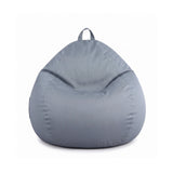 Artiss Outdoor Bean Bag Chair Cover (No Filler) Splash-Proof Beanbag Sofacover for Adults Teens Kids Stuffable Bean Bag Cover for Patio Poolside Relaxing, Grey - Side View