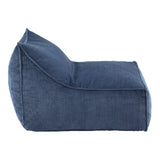 Artiss Bean Bag Chair Cover (No Filler) Soft Corduroy Stuffed Animal Storage Bean Bag Cover for Adults, Washable Lazy Sofa Cover for Living Room Bedroom, Blue - Side View