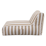 Artiss Outdoor Bean Bag Chair Cover (No Filler) Splash-Proof Beanbag Lounge Sofacover Stuffed Animal Storage Bean Bag Cover for Patio Poolside Relaxing, Taupe - Side View