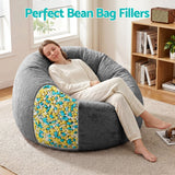 Artiss 15lbs (6.6KG) Bean Bag Filler Shredded Memory Foam Filling High Density Soft Pillow Stuffing for Bean Bag Chair, Couch Cushion, Dog Bed, Stuffed Animals and Arts Crafts - 45-Degree Angle