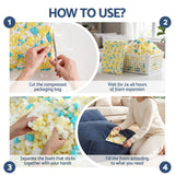 Artiss Bean Bag Chair Cover with Filler Soft Corduroy DIY Stuffed Animal Storage Bean Bag for Adults, Washable Lazy Sofa for Living Room Bedroom, Blue - Close-Up Angle