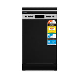 Devanti 10 Place Settings Freestanding Dishwasher Black - Close-Up Angle