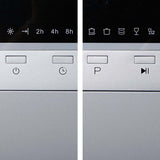 Devanti 6 Place Settings Benchtop Dishwasher Sliver - Top-Down View