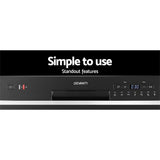 Devanti 6 Place Settings Benchtop Dishwasher Black - Rear View