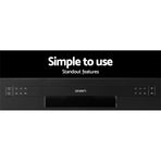 Devanti 8 place setting benchtop dishwasher in black with LED display, image 6