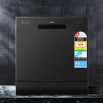 Devanti 8 place setting benchtop dishwasher in black with LED display