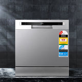 Devanti 8 Place Settings Benchtop Dishwasher Sliver - Close-Up Angle