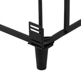 Artiss Bed Frame Double Size Metal Grey MASON - Top-Down View