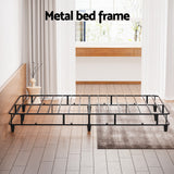 Artiss Bed Frame Double Size Metal Grey MASON - 45-Degree Angle