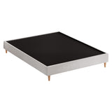 Artiss Bed Frame Double Size Beige ZORA - Side View