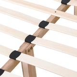 Artiss Bed Frame Double Size Beige ZORA - Top-Down View