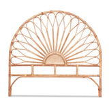 Artiss Bed Headboard Double Bedhead Rattan - MARI Pine - Side View