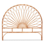 Artiss Bed Headboard Queen Bedhead Rattan - MARI Pine