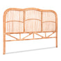 Artiss Bed Headboard Queen Bedhead Rattan - NERO Pine