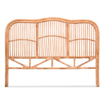 Artiss Bed Headboard Queen Bedhead Rattan - NERO Pine