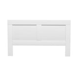Artiss Bed Head Headboard King with Shelves - CABI White - Side View